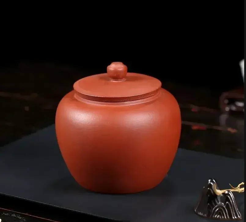 Zisha Tea Pot Sealed Ceramic Tea Pot Moisture-proof  Box Modern Household Tieguanyin Pu'er  Storage Container Holiday Gift