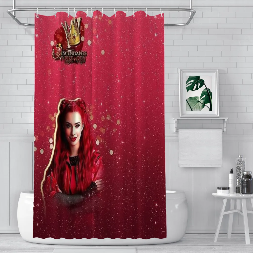 

Descendants 4 The Rise Of Red - Kylie Cantrall Unique decor Modern Fabric Bathroom Shower Curtains art design Print Curtain