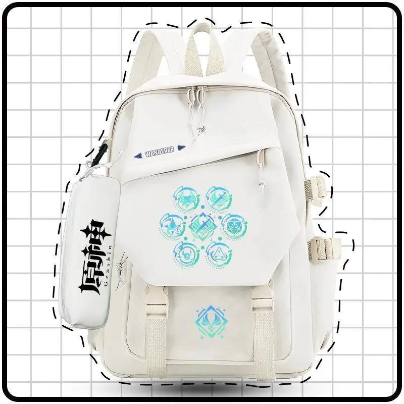 Genshin Impact Collaboration Merchandise Cartoon Backpack For Elementary And Middle School Boys, Large Capacity 2024 New ANI