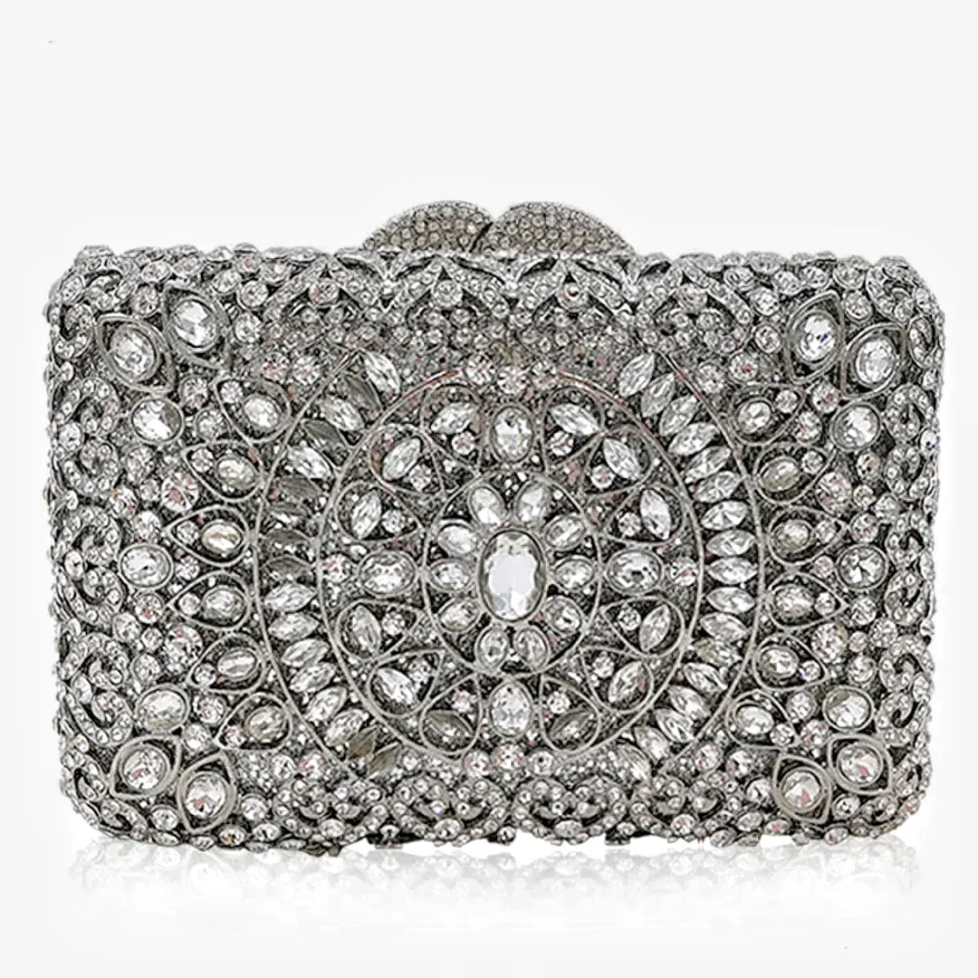 Royal Design Blue Wallet Coin Day Clutch Purses Diamond Luxury Wedding Party Evening Handbags Design Women Shining Clutches Purs