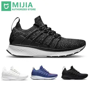Xiaomi Mijia Sneaker 2 Running Shoes Sport Uni moulding Shock absorbing Fishbone Lock System Elastic Knitting Vamp for Men AliExpress