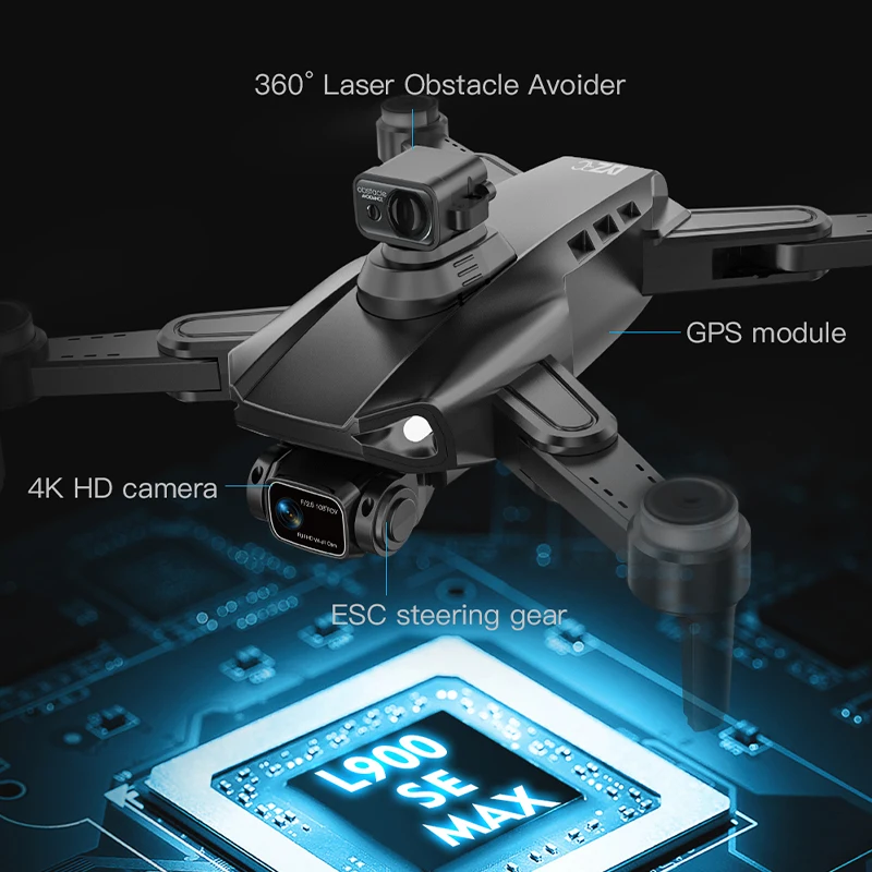 L900 Pro SE MAX Drone 4K Professional With Camera 5G WIFI 360 Obstacle Avoidance FPV Brushless Motor RC Quadcopter Mini Dron