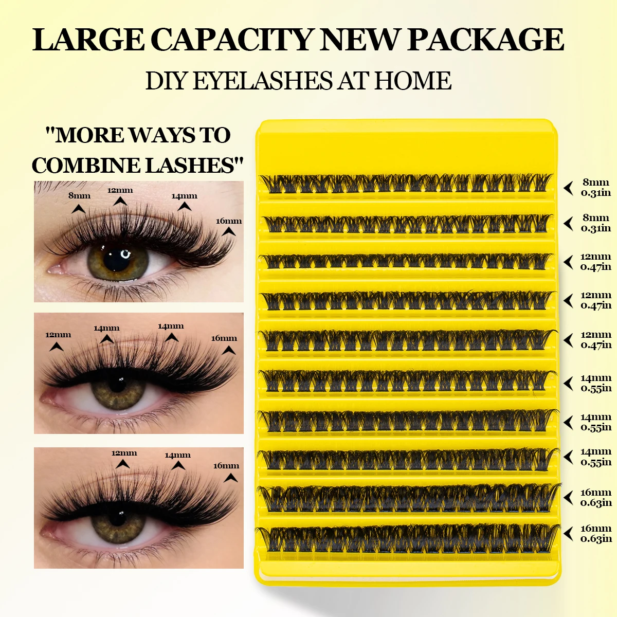 DIY 속눈썹 연장 키트 속눈썹 클러스터 자연스러운 외관 개별 속눈썹 클러스터 속눈썹 연장 래쉬 본드 및 씰 래쉬 트위즈