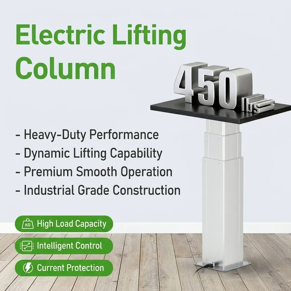 OEM Custom Electric Lifting Column 3-Stage Smart Motorized Lifting Table Leg System for Hidden Bar Countertop Cabinet