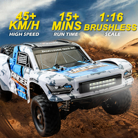 45km/h 1:16 Fast Short Course RC Car 4x4 Off-Road Truck with Lights Toys Monster Crawler Electric Vehicle for Adults Boys 3100A