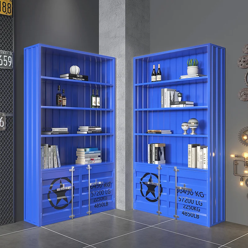 خزانة عرض على الطراز الصناعي خزانة عرض منتجات المتجر العصرية الإبداع #3