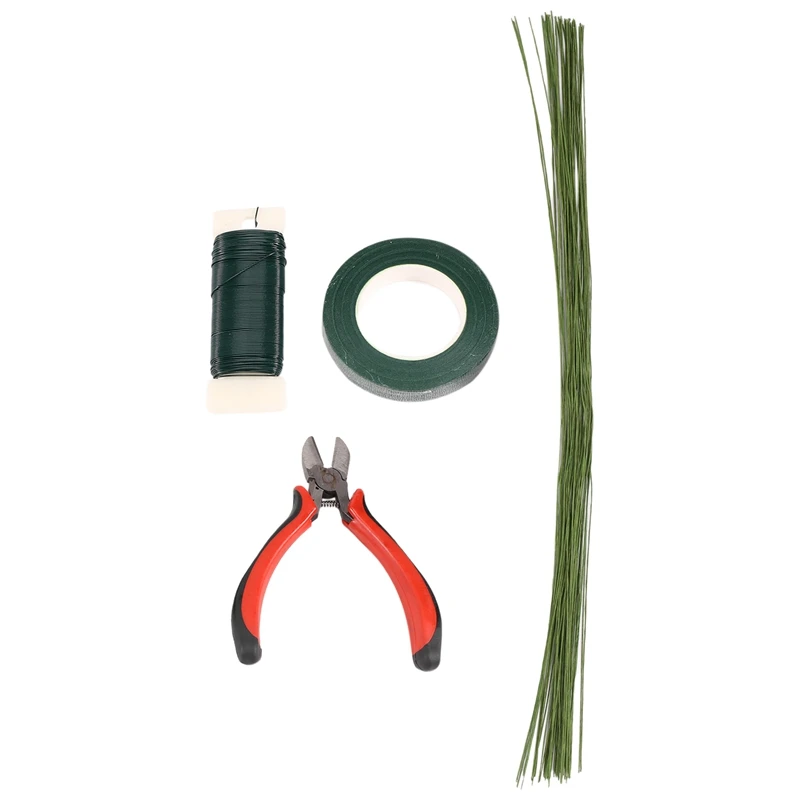 Floral Arrangement Tool Kit Floral Tape Stem Wrap Green Stem Wire Floral Wire For Bouquet Stem Wrap Florist