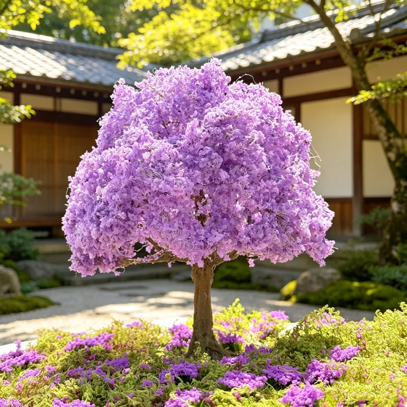 10/15/25cm Micro Landscape Model Tree Purple Dream Dollhouse Decora Sand Table Garden Landscaping Animation Photography Material view 6