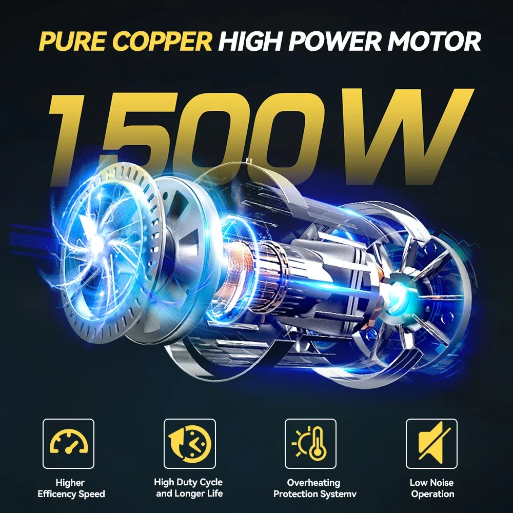 MELLWIN 6 Zoll Akku-Elektrokettensäge Mini-Elektrokettensäge Holzbearbeitungs- und Beschneidungssäge Werkzeug für Makita 18V Akku – Detail 8