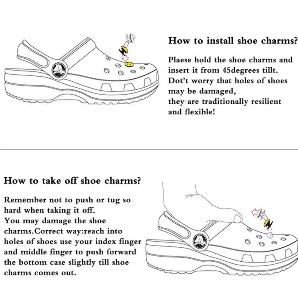 Random10PCS Shoe Charm DIY 3D Cute Rainbow Bear Shoe Decorations Accessories Charms for Clogs Bogg Bag Slides Sandals