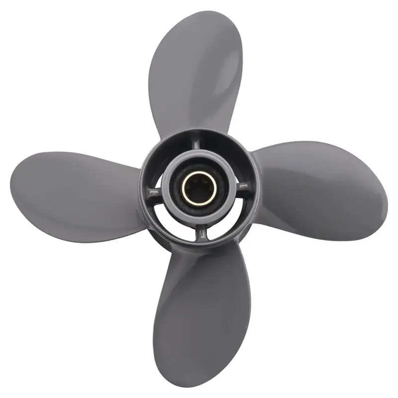 A73X-Boat Outboard Propeller 9 1/4X11 58134-ZV4-011AH For Honda Aluminum 8HP-20HP 8 Tooth 4 Blades