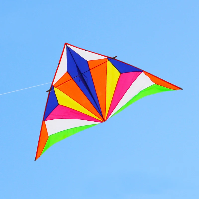 

free shipping diamond rainbow delta kites windsocks cometas de viento para adultos giant kite cerf-volant shield kite toy sports