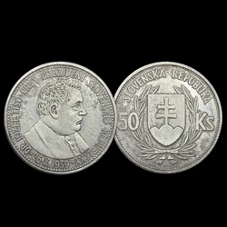 1939 German Occupied Slovakia 50 Krona Replica Commemorative Coin, Original Antique Collection Medal, Home Decoration, Gift