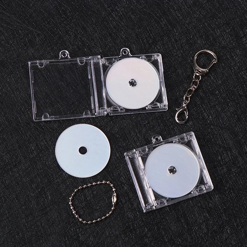 DIY 키체인용 미니 NFC 기능 CD 박스 참, 배낭 펜던트 장식 선물, 창의적인 주변 기념 앨범