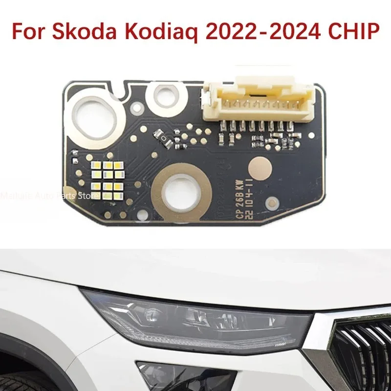 Car Headlight White DRL CHIP For Skoda Kodiaq 2022-2024 Ballast Light Source Module Angel Eye Board Chip Daytime Running Light