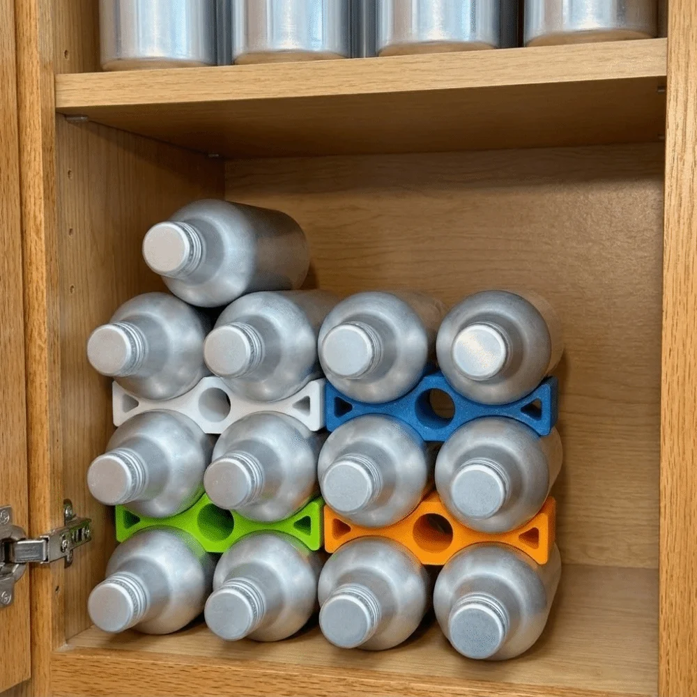 Practical 3D Printed Can Stacker Organizer Plastic Space Saving Beverage Can Holder Stable Stack Storage Rack Fridge