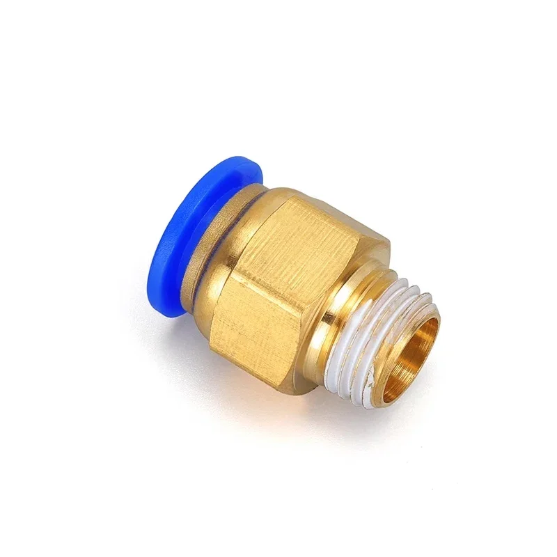 50/200PCS Pneumatic Air Connector Fitting PC 4mm 6mm 8mm 10mm 12 Thread 1/8