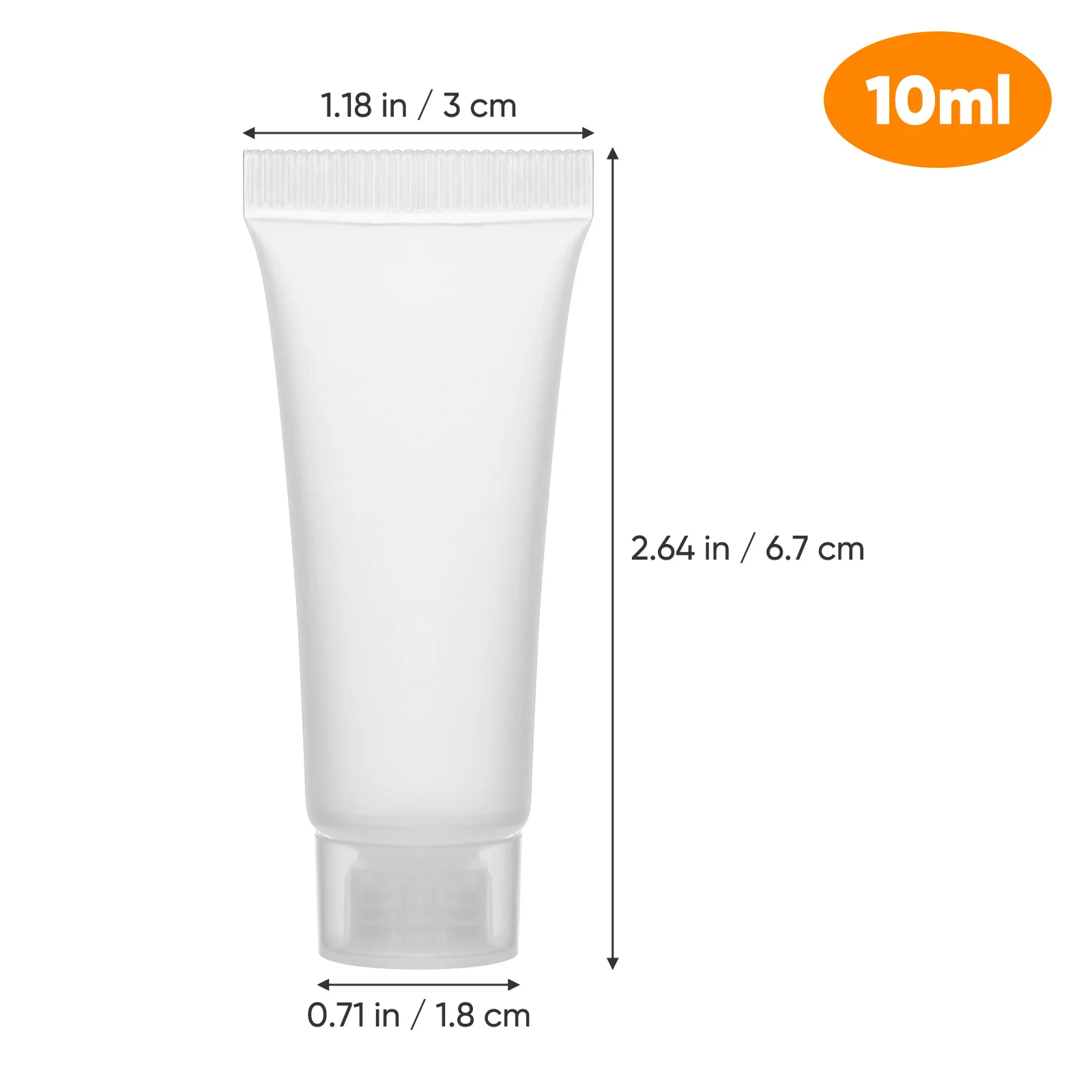 50Pcs 10Ml Reusable Leak-Proof Bottles for Travel Skincare Liquids Shampoo Conditioner Facial Toner Body Wash Lightweight