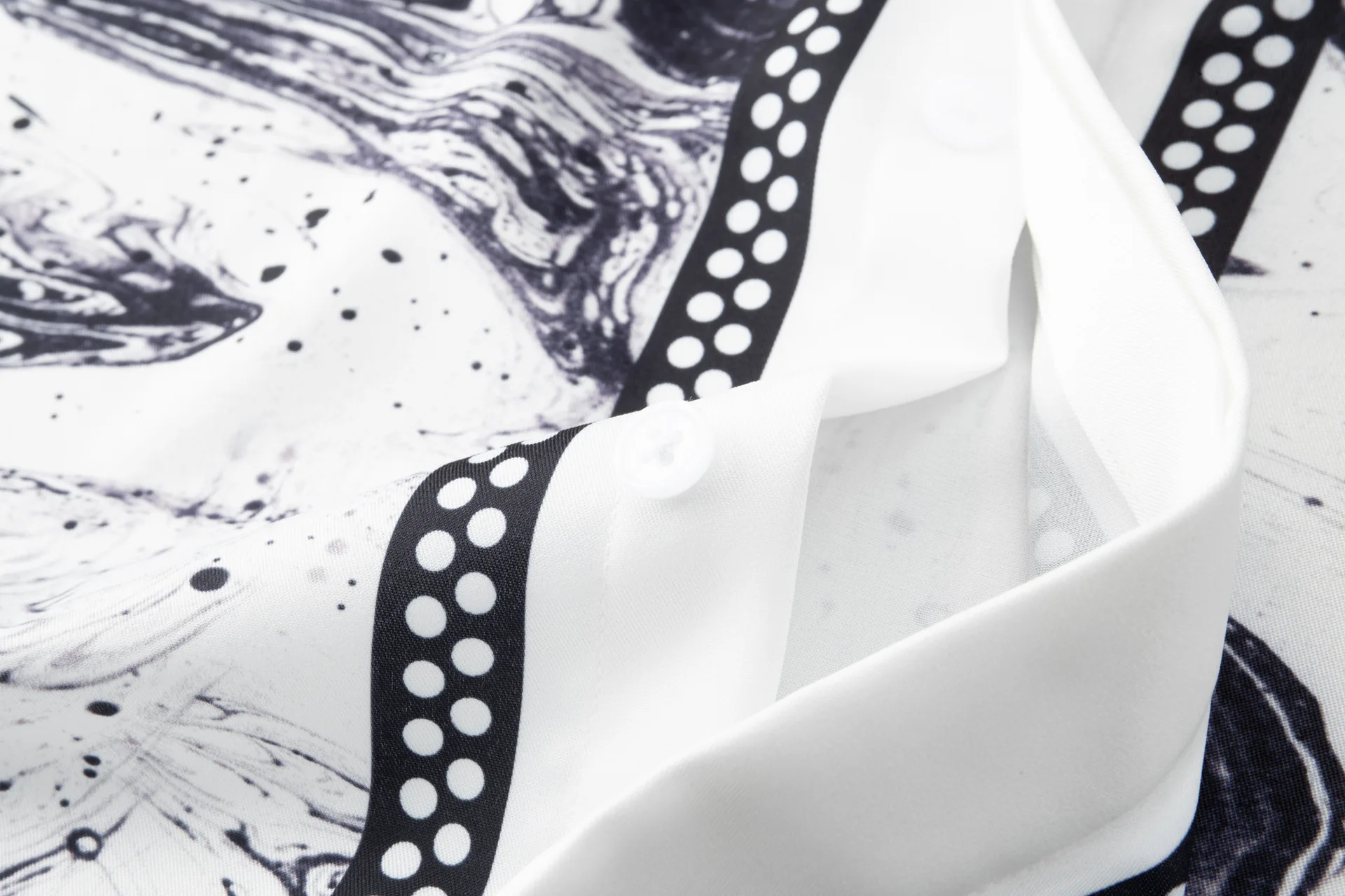 Luxury Printing Shirts for Men Long Sleeve Social Business Dress Shirts Slim Fit Casual Social Party Tuxedo Blouse Chemise Homme