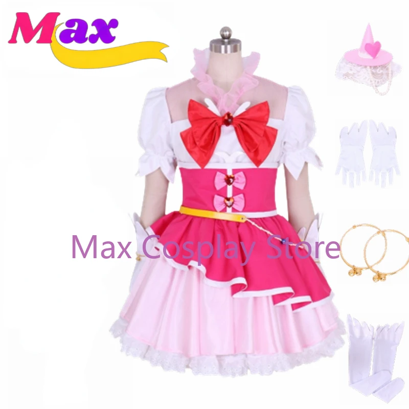 

Max Halloween Maho Girls Cure Miracle Mirai Asahina Girls Party Dress Cosplay Costume High Quality Custom Made Full Set