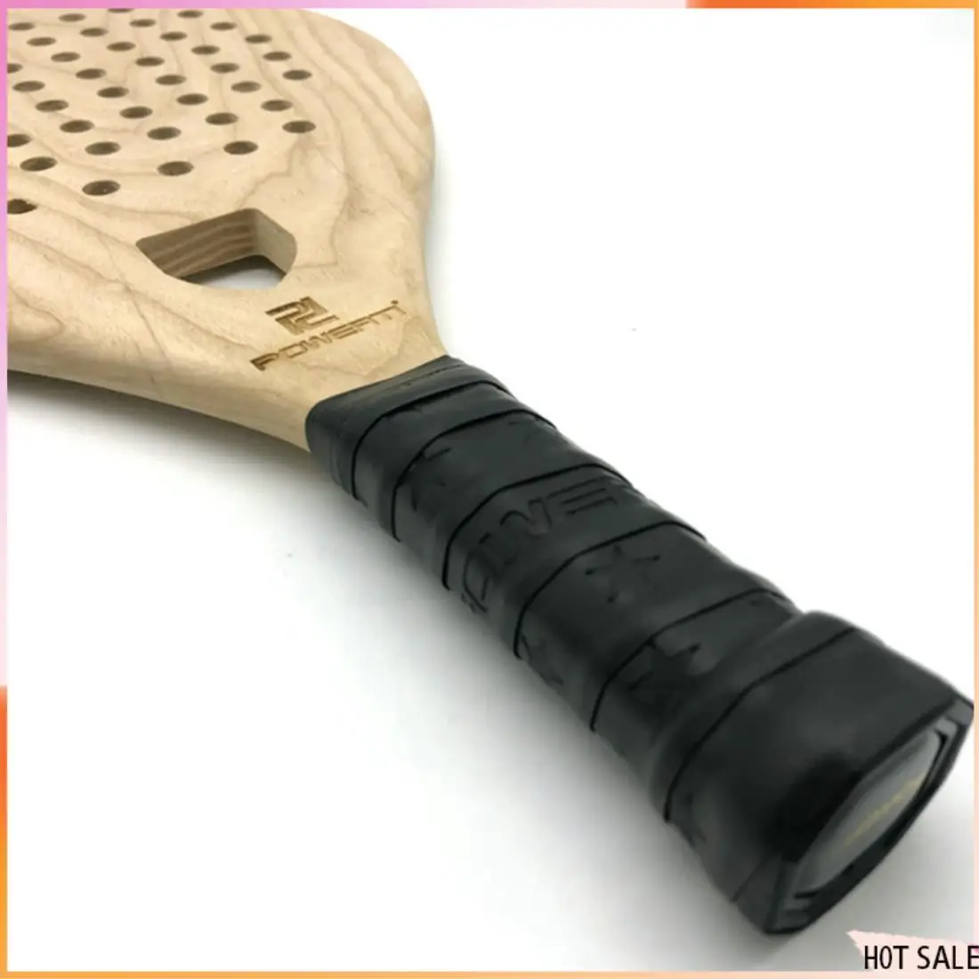 B72A POWERTI Wooden Paddle Racket Beach Tennis Racket Tennis Racquets For Men Women Outdoor Fun Training Accessories - Image 3