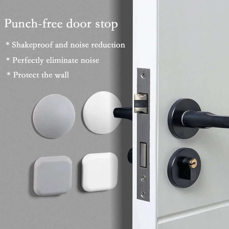 

Lockable Silicone Doorknob Fender - Shockproof Crash Pad Door Stopper & Wall Protector for Anti-Collision Safety