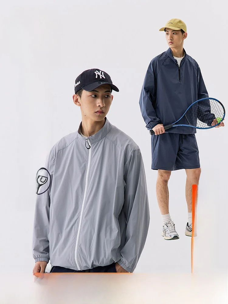 

Restick Windstorm Series Lightweight Quick Dry Cool Feeling Sun Protection Outerwear Jacket Loose Fit Youth Fashion Spring Au...