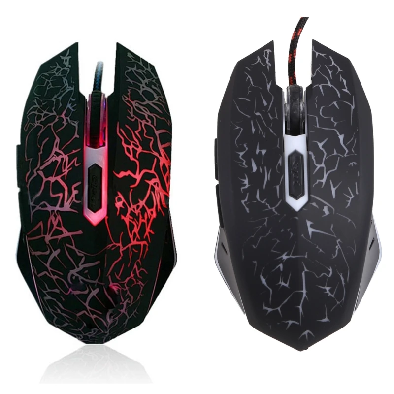 2400 DPI Mouse Ergonomic USB Optical Mouse Mice Silent Computer Mouse Colorful Breathing Light USB Charging Mute Drop Shipping