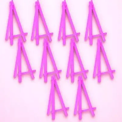 

10Pcs Plastic Easel Holder Stand Small Display Easel Adjustable Desktop Art Painting Display Rack Desktop Painting Easels