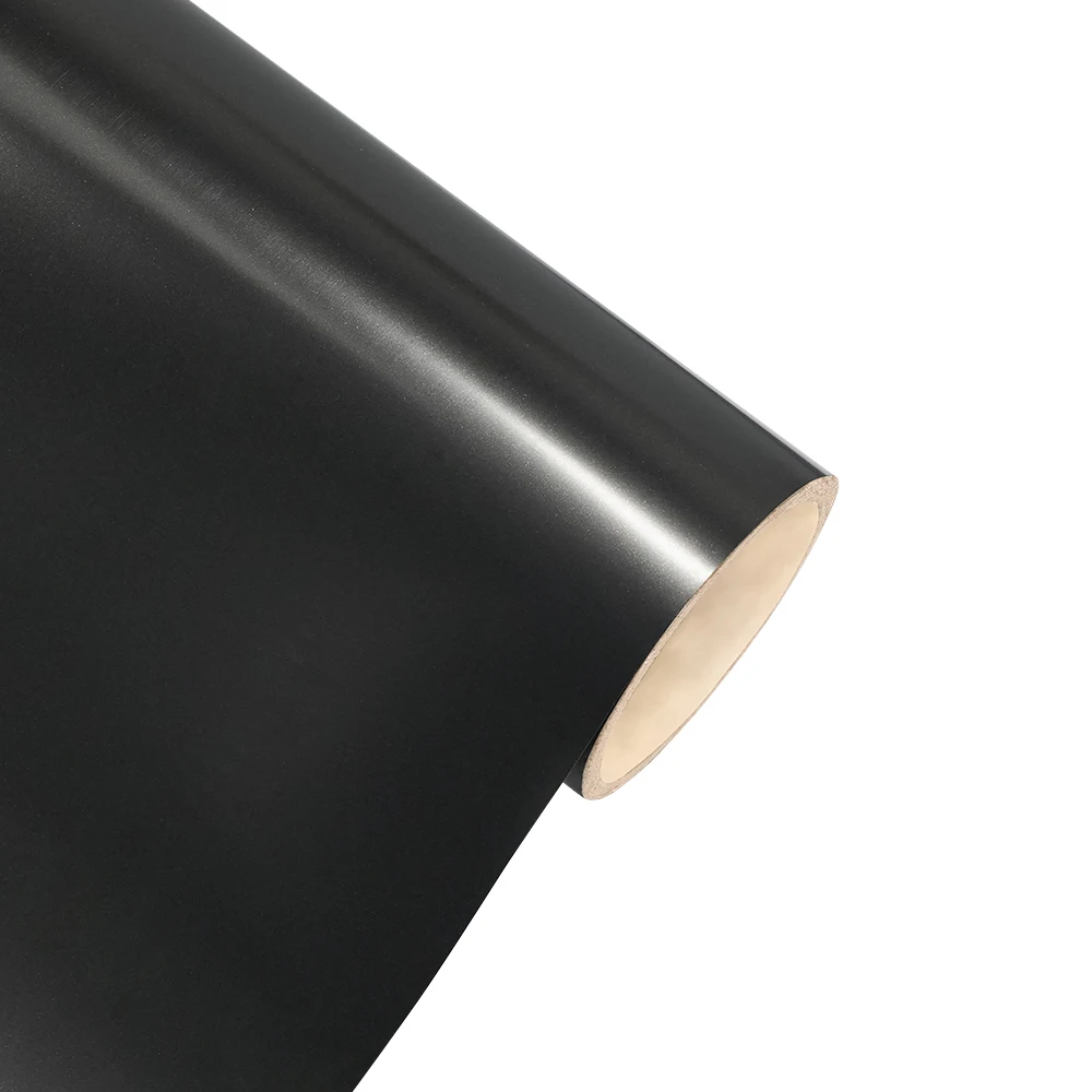 Autoaufkleber, matt, metallisch, schwarz, für Autoverpackungen, Farbwechsel, Vinyl, PET-Aufkleber, blasenfrei, selbstklebendes Autozubehör