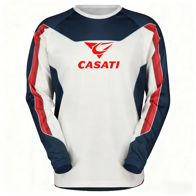 دراجة نارية على الطرق الوعرة، ركوب الدراجات، تي شيرت رجالي سريع الجفاف مطبوع ثلاثي الأبعاد بأكمام طويلة مناسب للرياضات الخارجية #2