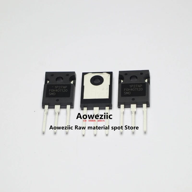 Aoweziic 100% New Imported Original FGH40T120SMD  FGH40T120  TO-3P IGBT 80A 1200V Inverter Welding Machine Single Transistor