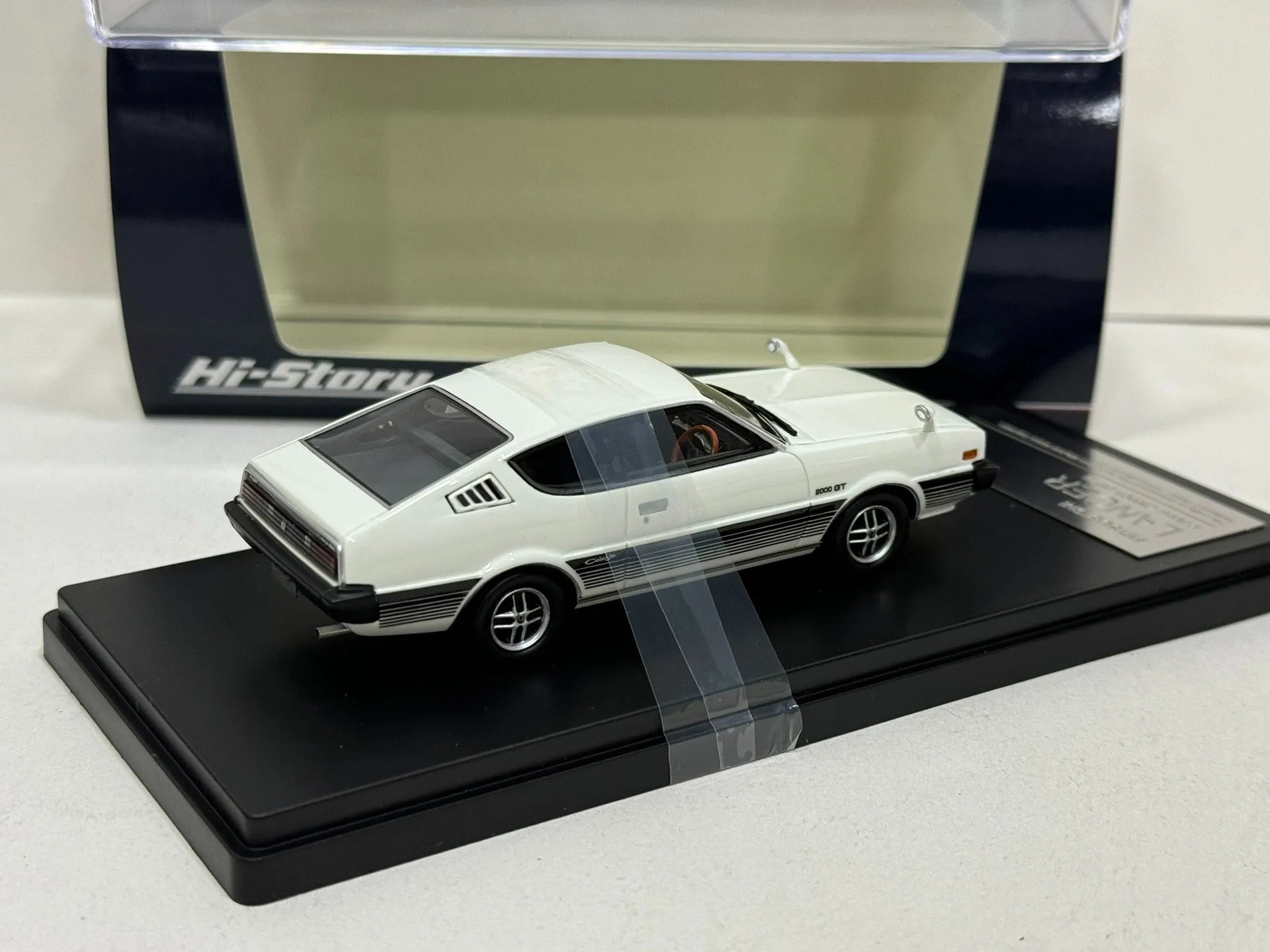 Diecast hi story 1/43 escala mitsubishi lancer resina modelo de carro brinquedo colecionável presente lembrança exibição ornamento