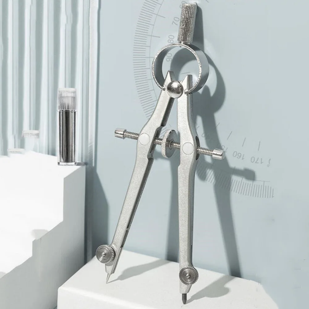 professional-metal-compass-set-lead-refills-math-geometry-drawing-drafting-precision-student-school-supplies