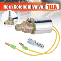 1/4inch 12V 24V 10A NEW Metal Car Train Truck Air Horn Electric Solenoid Valve Heavy Chrome