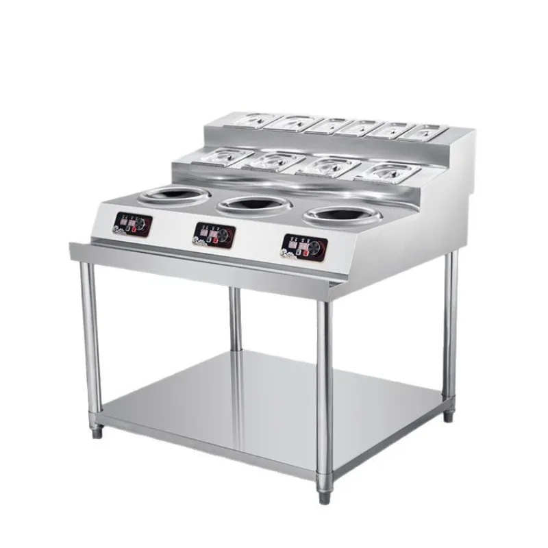 

Three-head small frying stove, multi-eye concave three-eye induction cooker, small frying stove cooking machine