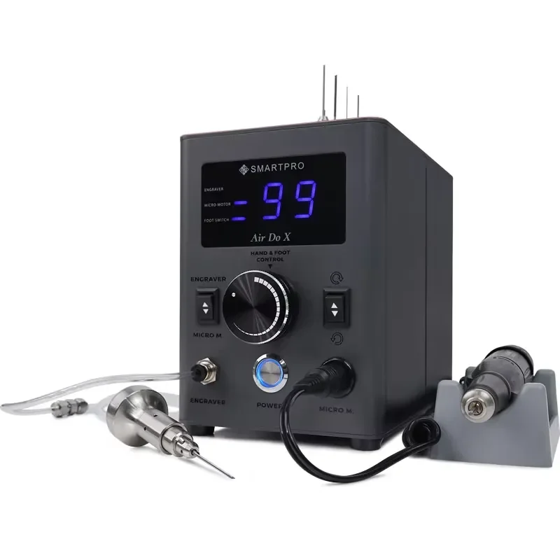 for SmartPro AIR DO X Pneumatic Air Carving Stone Set Drilling Digital Jewelry Air Carving Machine with Polished Phone