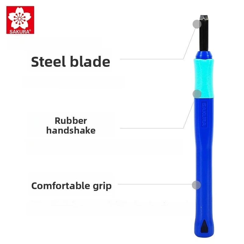 Японский нож для резьбы по дереву сакуры, гравировальный нож, резиновый штамп, нож для гравировки по дереву, 1 шт.