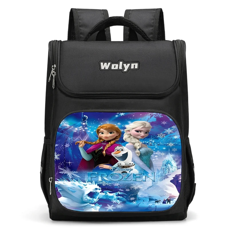 Large Child Frozen Princess Elsa Backpack Boy Girls School Bag For Men Women Traveling Backpack Durable and Multi Compartmen