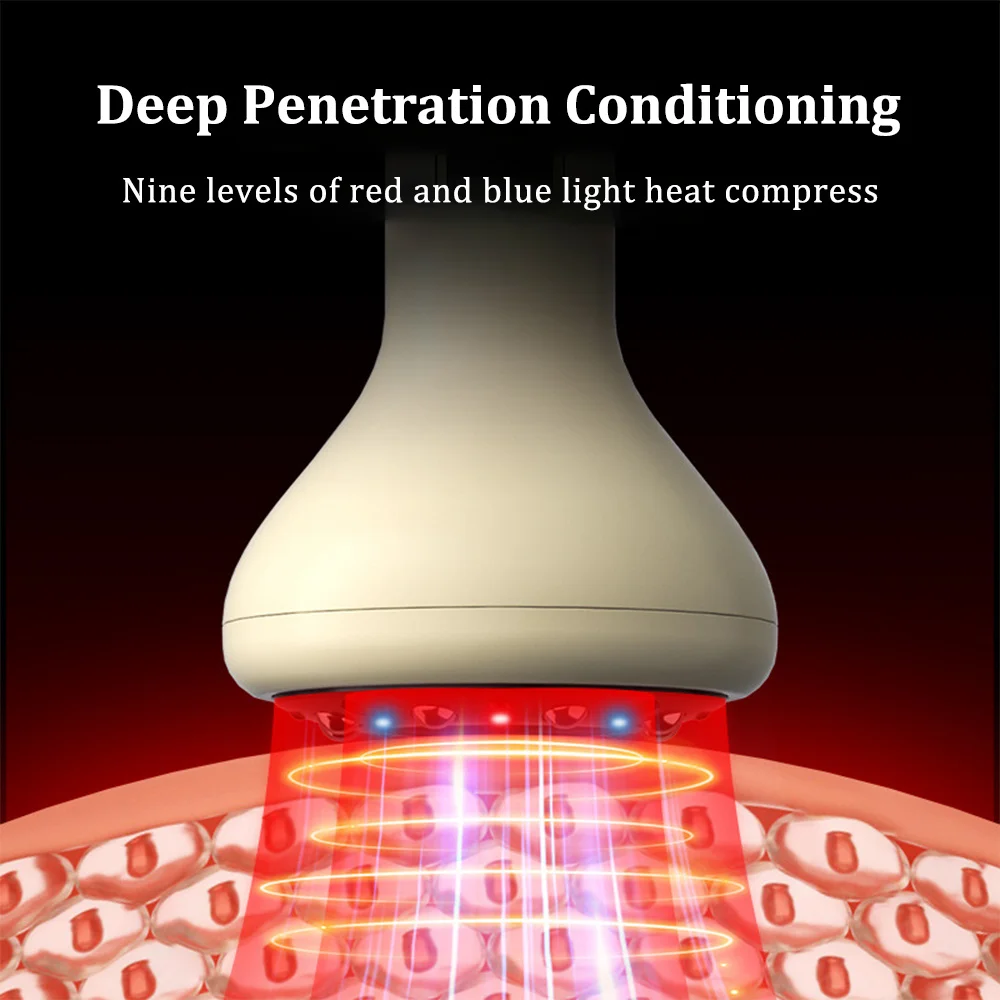 

Smart Cupping Massage Machine 9 Levels Vacuum Suction Cup Chinese Meridian Cans Red Light Heating Jars Body Cellulite Scraping