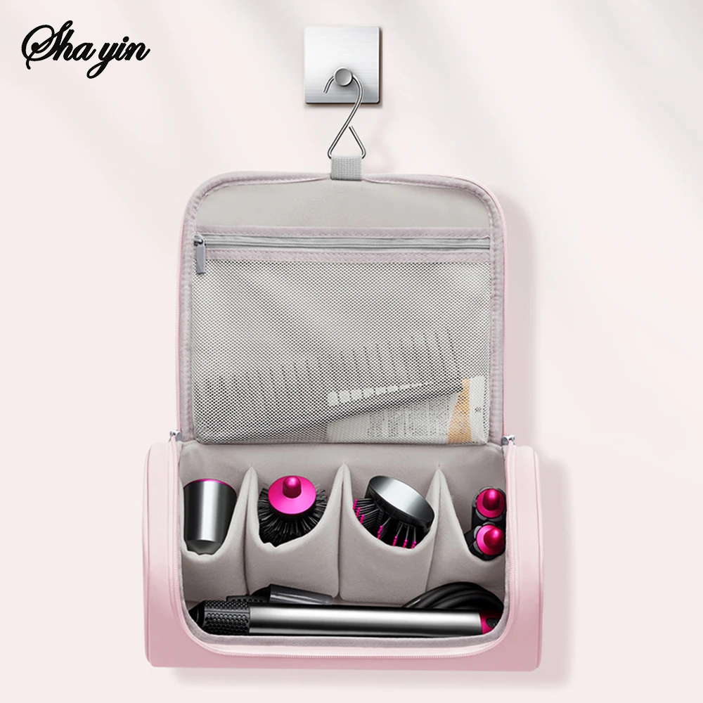 hair dryer makeup traveling bag Makeup/Cosmetic for Women The viral SALY makeup bag Hair Dryer Travel Bag, Pink