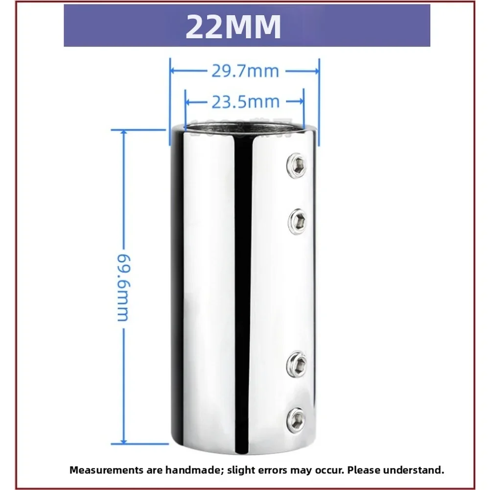 

316 Stainless Steel Marine Pipe Connector With Straight Through Connection Designed For Boat And Yacht Pipes 25mm And 32mm
