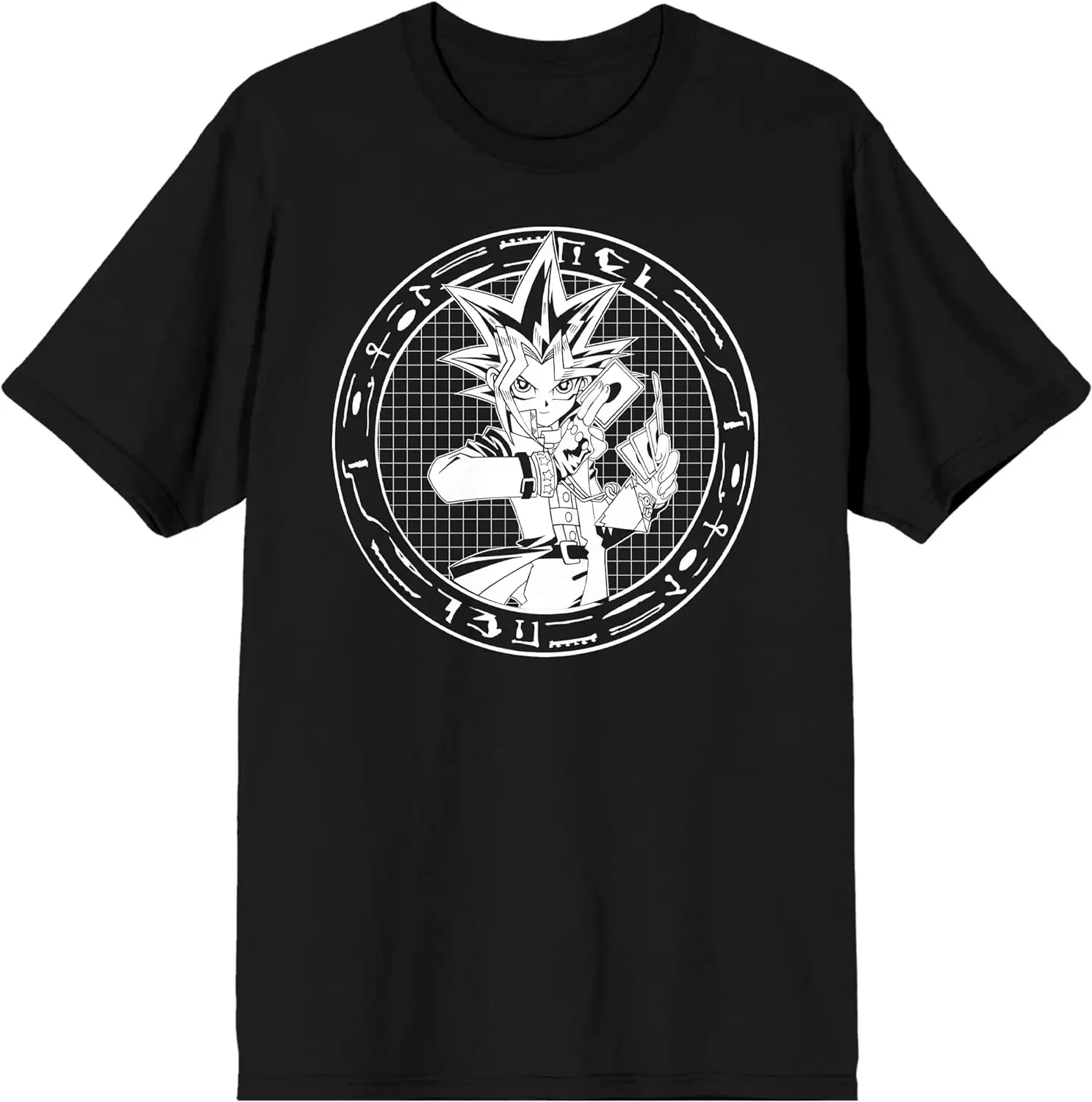 

YOGiOH! Yugioh Japanese Manga Men's Black T-Shirt Tee Shirt-Small