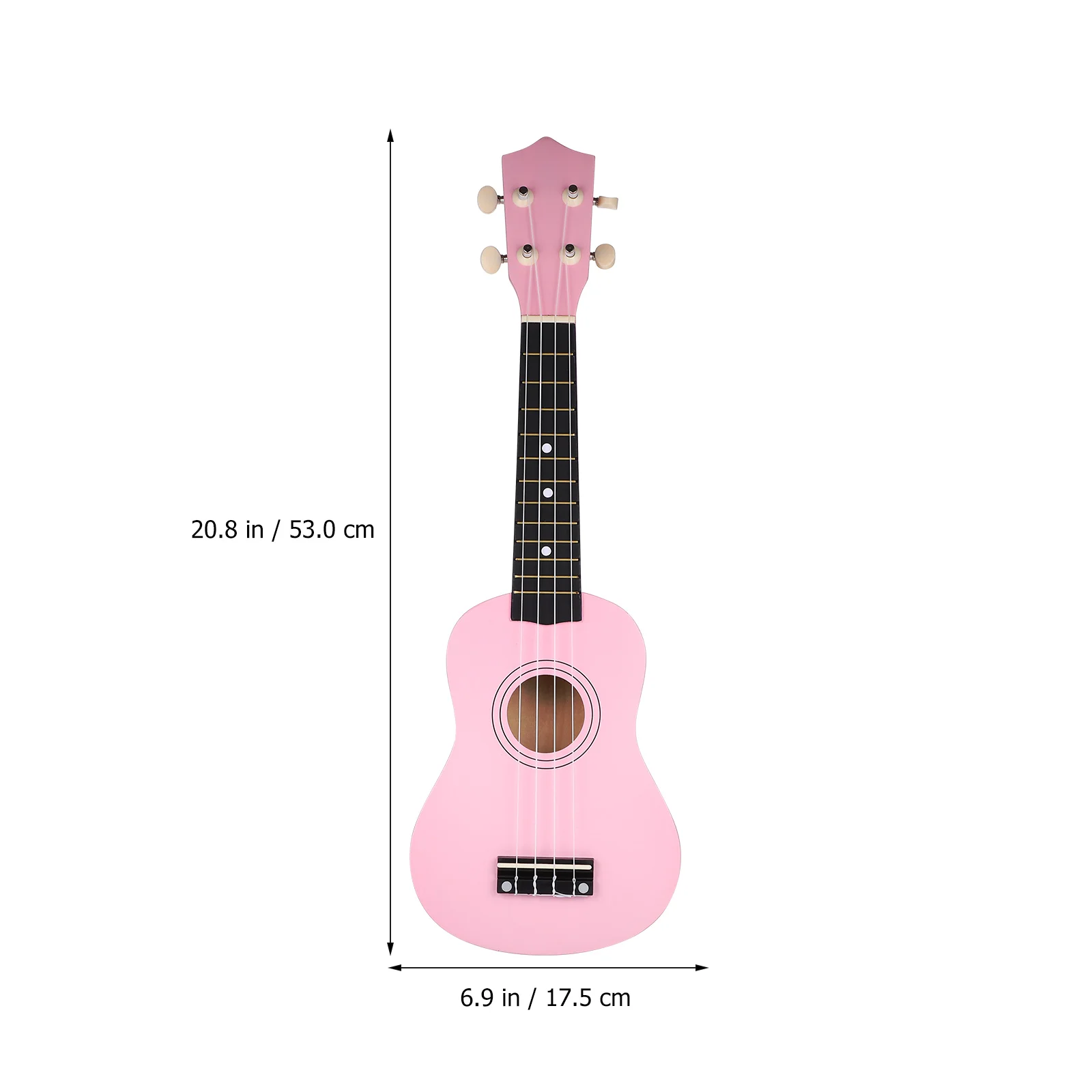 Ukulele 21 inci untuk anak dewasa, instrumen gitar Soprano 21 inci untuk pemula