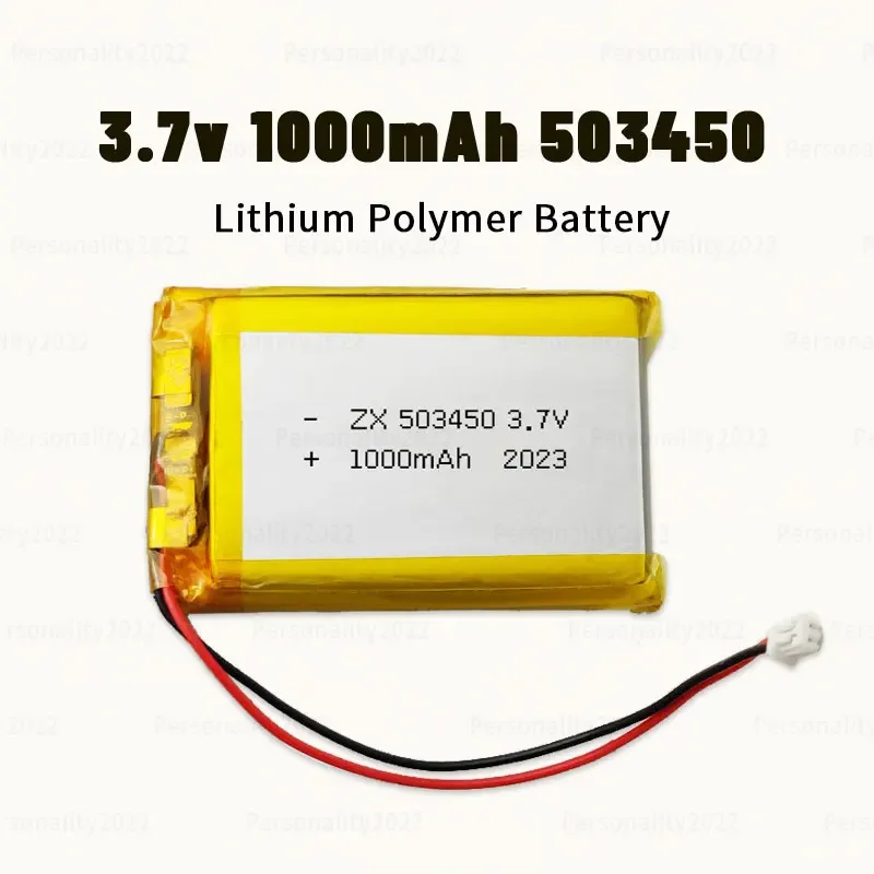 

1-10pcs Li Po 503450 Lithium Battery 3.7V 1000mAh Lipo Li-Polymer Batteries for Dog Trainer Grooming Equipment Mobile Power