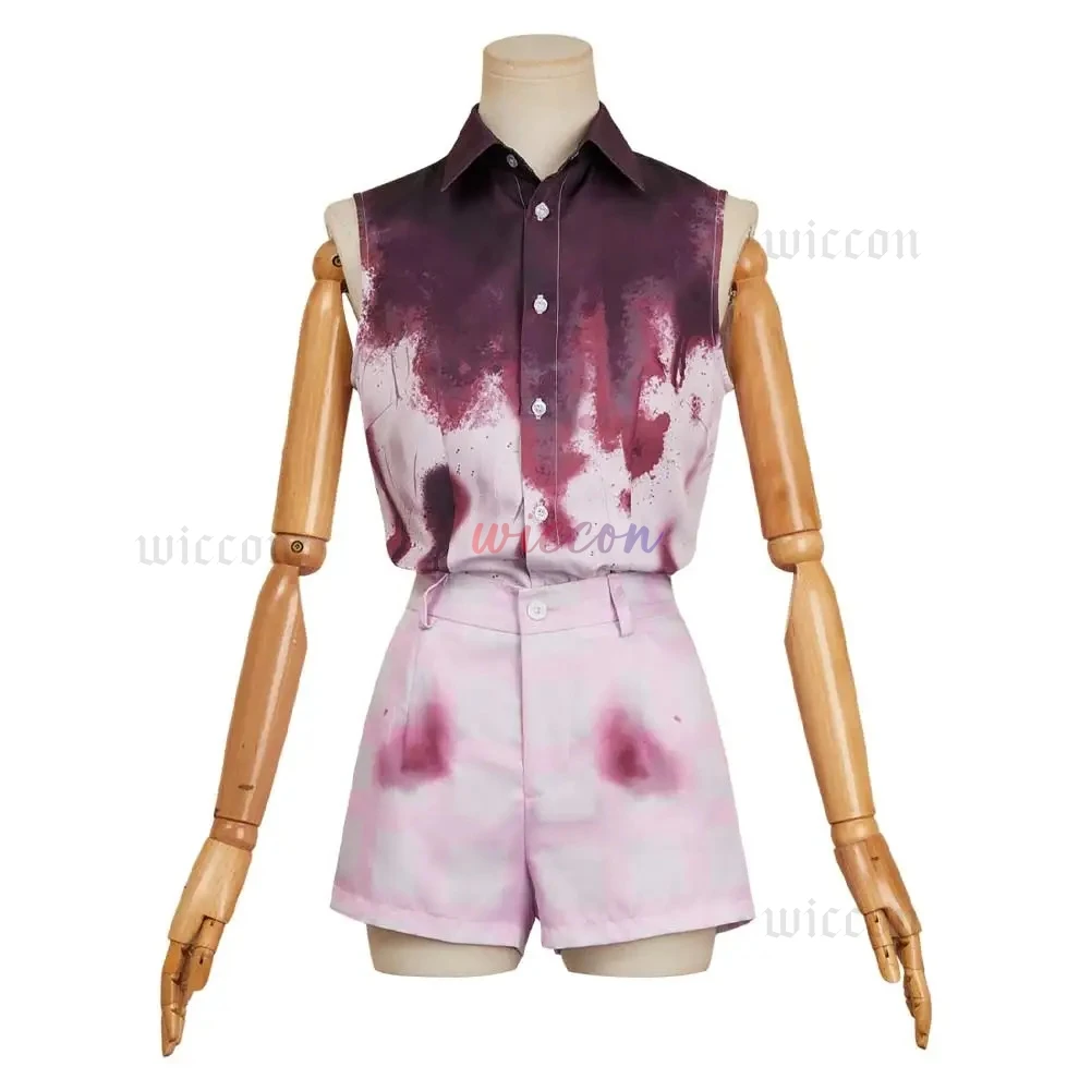 

Alice 코스프레 Costumes Pink Top Pants Headband Set Movie Companion Iris Roleplay Outfits Hallowmas Party Uniform Carnival Suits