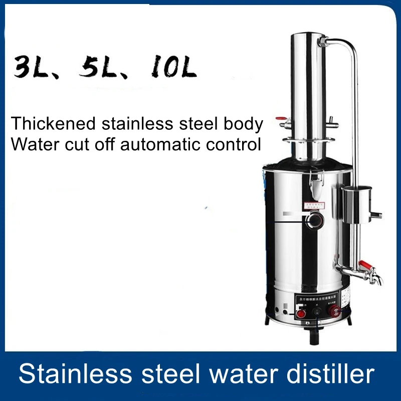 

Laboratory stainless steel electric water distiller distilled water machine device anti-dry burn water cut off self-control