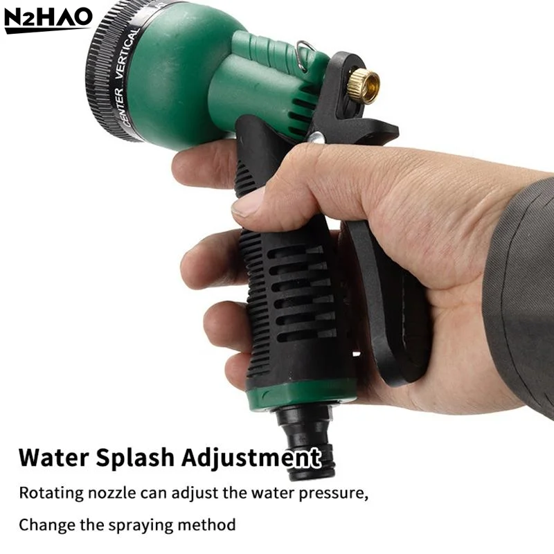 Garden Hose Spray Nozzle With Adjustable Multi Spray Modes Non Slip Handle For Yard Watering Car Washing Outdoor Cleaning