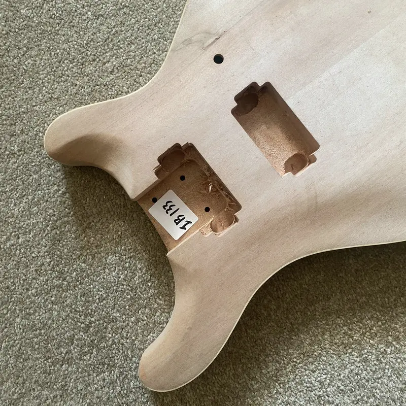 IB133 Bolt on Connection Custom Order Electric Guitar Body in Natural Color Solid Mahogany 2 Humbucker Pickups DIY Replace