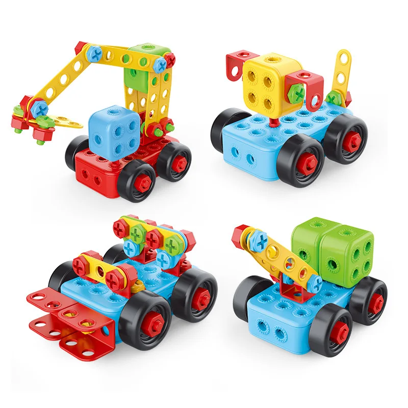 Drill Screwing Building Block 3D Nut Gear Assembly Tool Construction Set Educational Boys and Girls Toolbox Toy for Kids Gift view 6